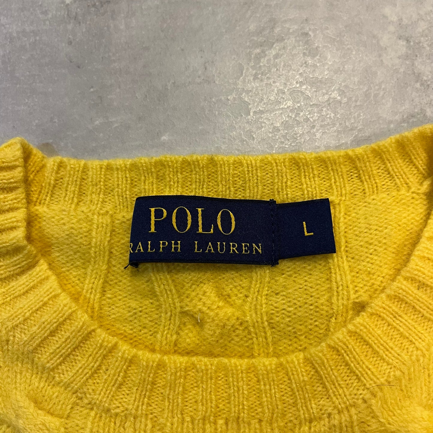 Women's Ralph Lauren Old Money Yellow Knitted Sweater
