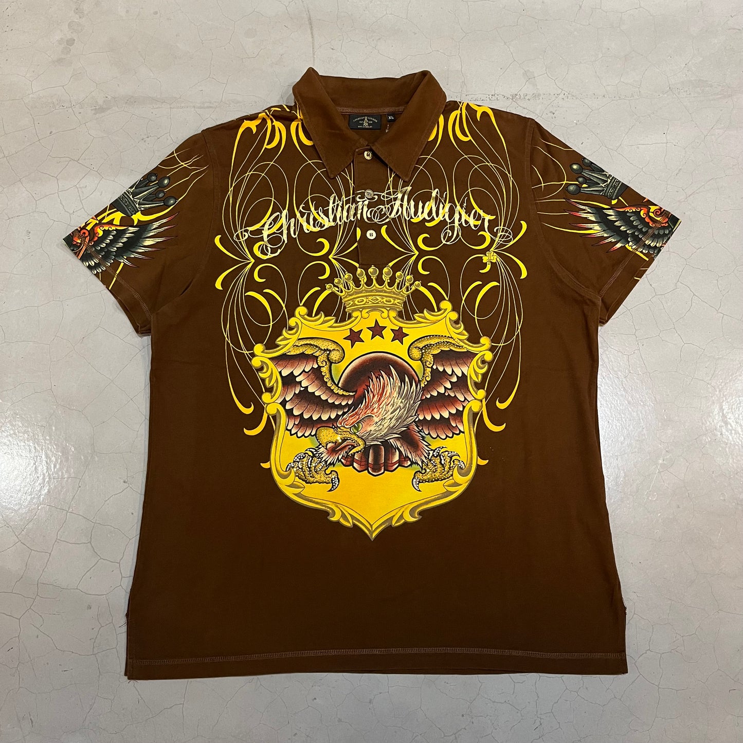 Vintage Christian Audigier Polo Shirt