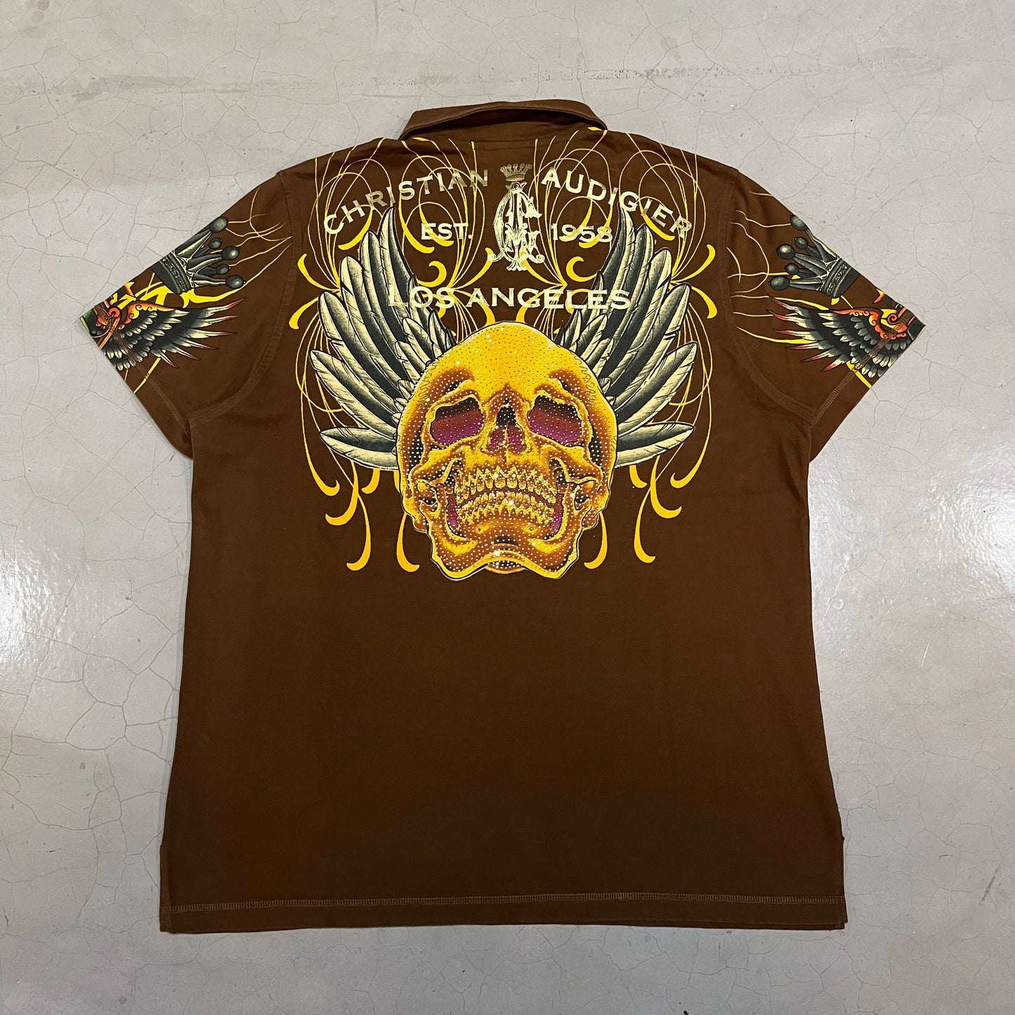 Vintage Christian Audigier Polo Shirt