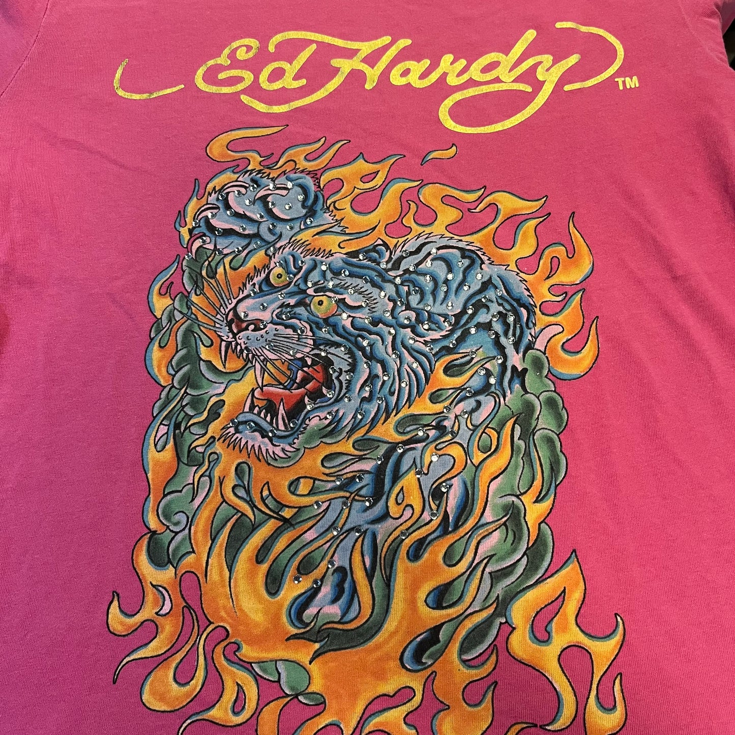 Women's Pink Ed hardy Longsleeve Shirt