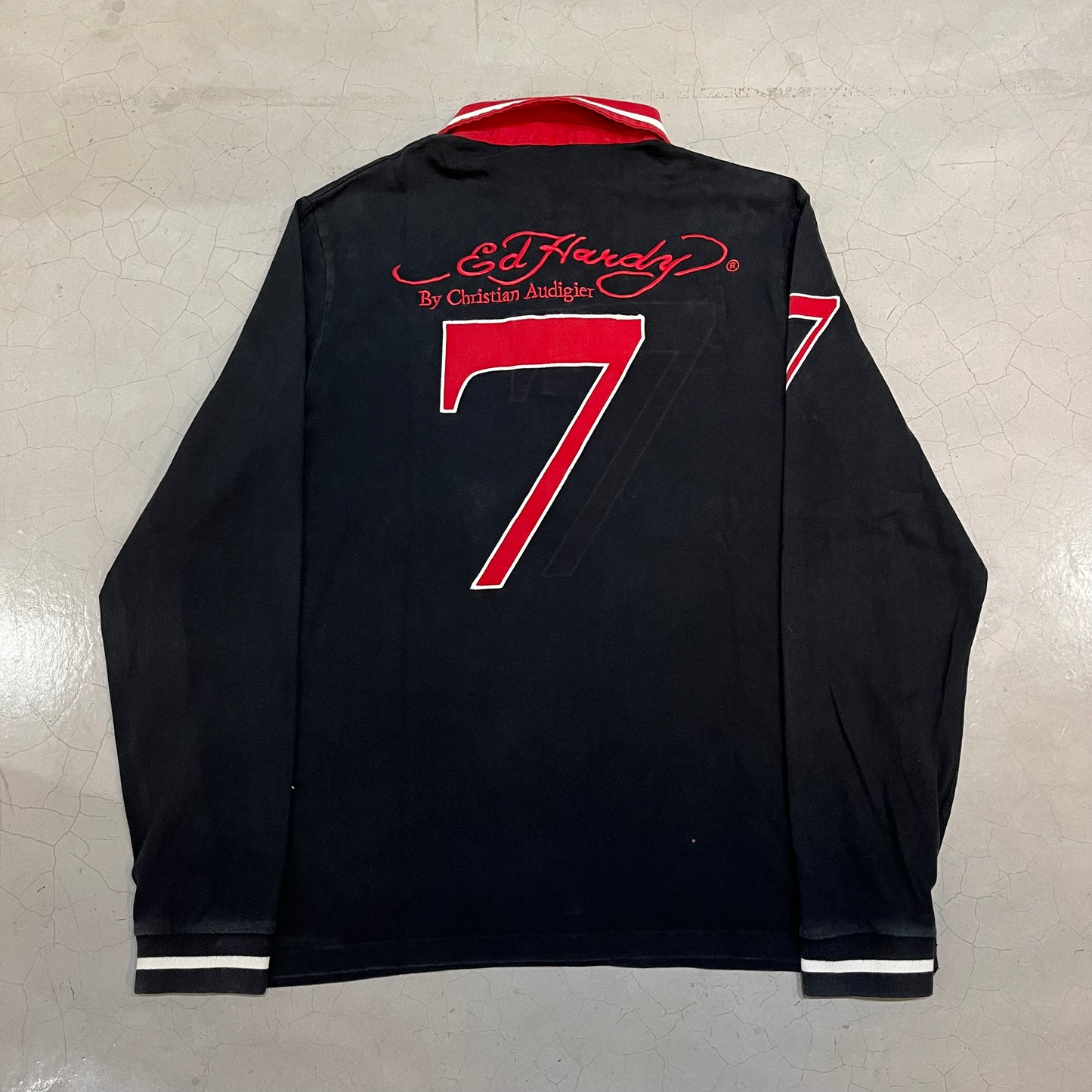 England Ed Hardy Longsleeve Rugby Polo Shirt