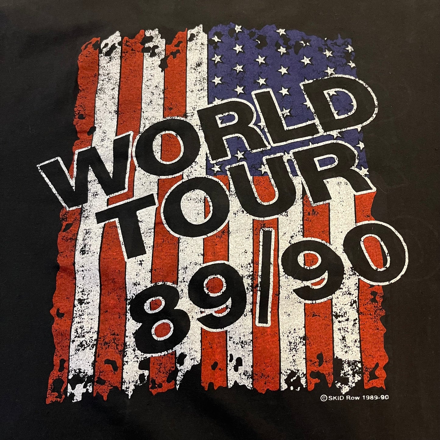 Vintage 1989 Skid Row Across America T-Shirt