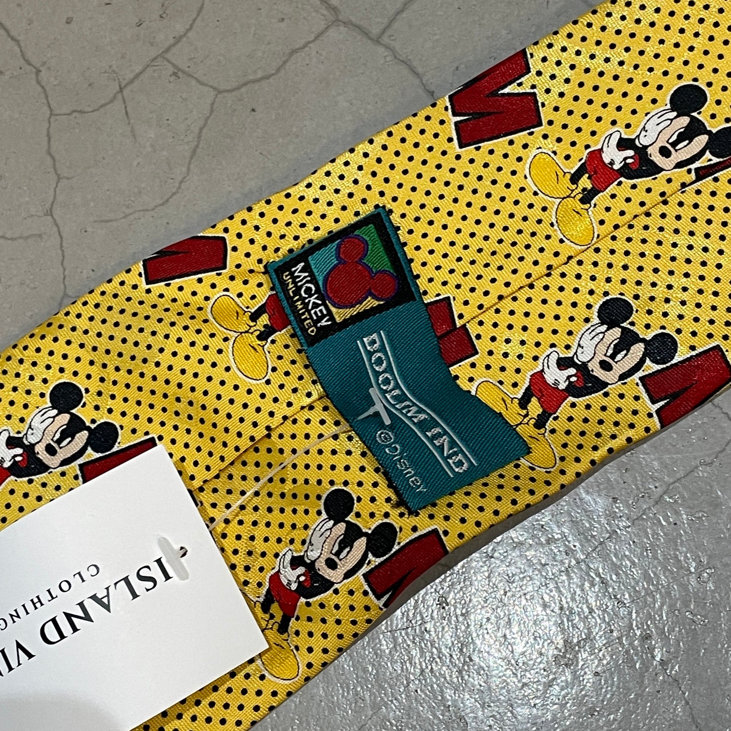 Vtg Mickey Mouse Neck Tie