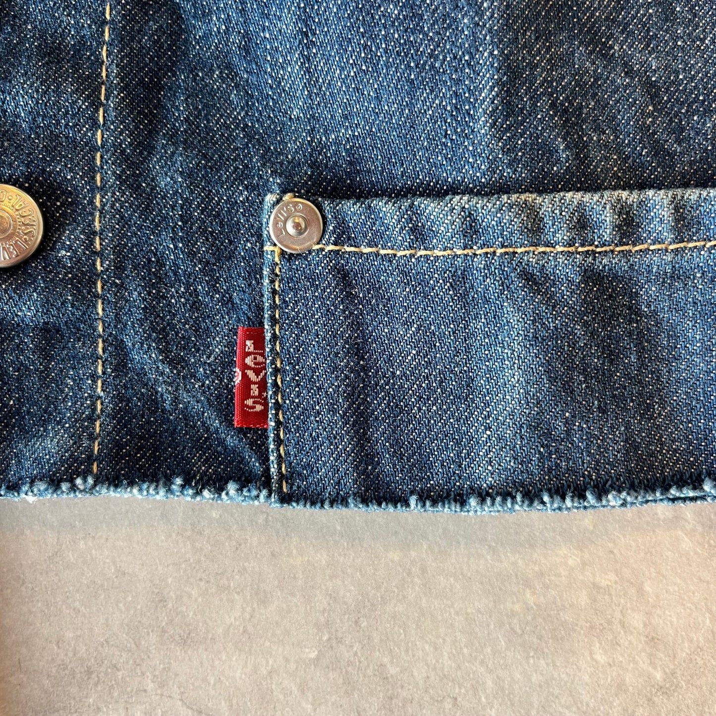 Fifi Al Shakar x Island Vintage Reworked Cowgirl Dark Denim Jacket