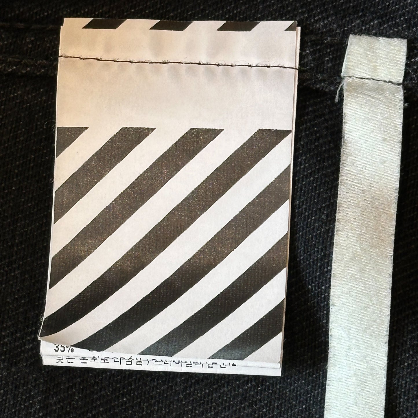 Off White White Tape Denim Jacket