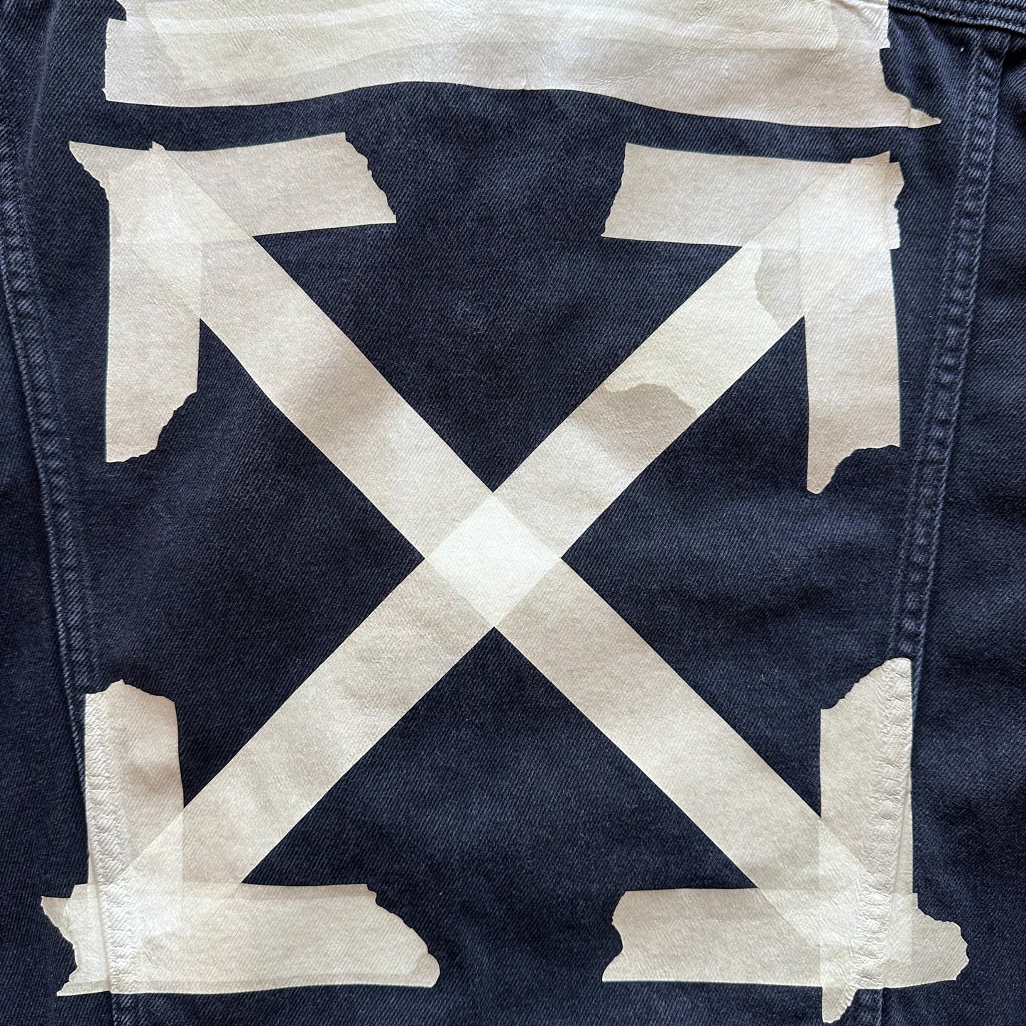 Off White White Tape Denim Jacket