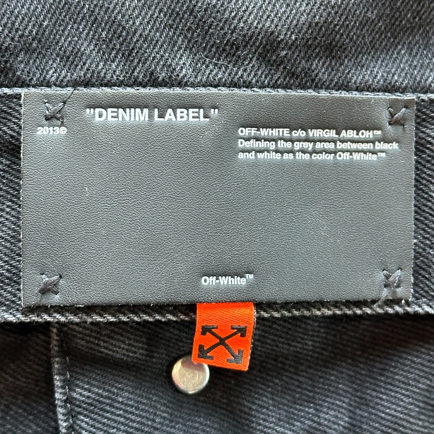Off White White Tape Denim Jacket