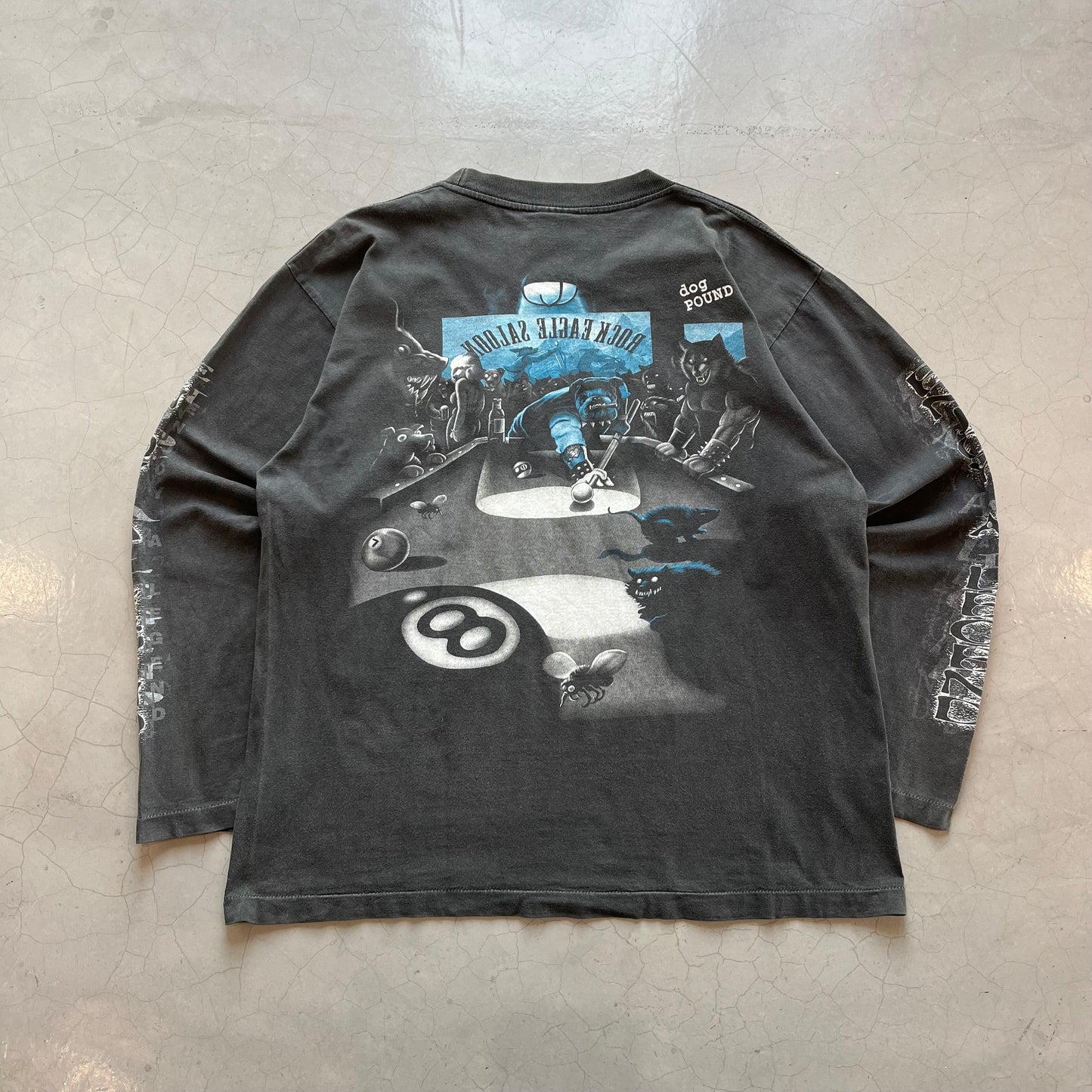 Vintage 1998 Biker Be Careful Dog Long Sleeve T-Shirt