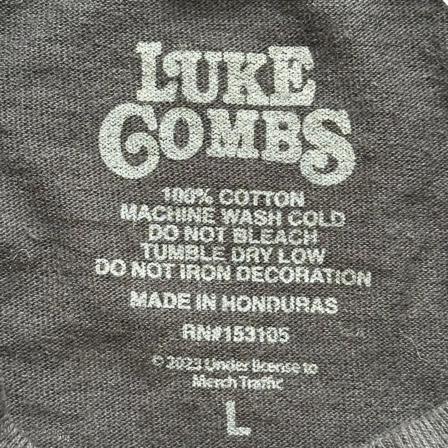 Luke Combs Sleveeless 2023 Tour T-Shirt