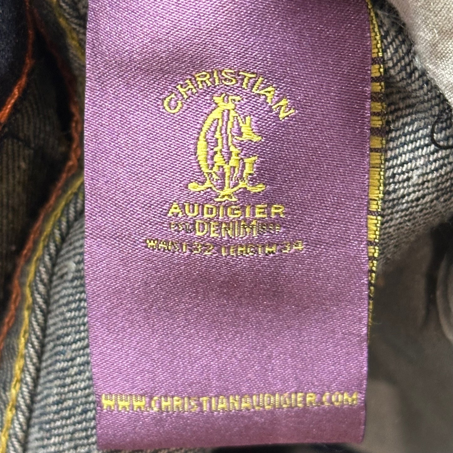 Vintage Y2K Christian Audigier Embroidered Jeans