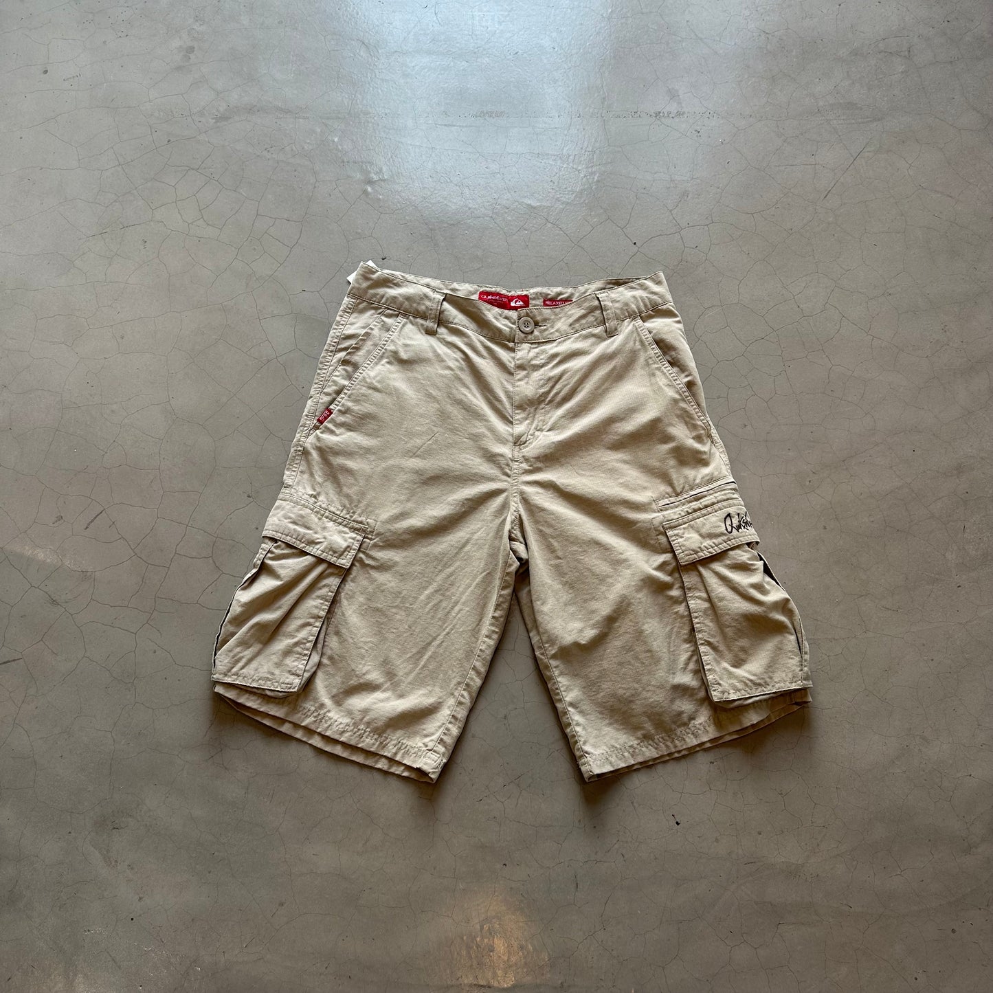 Quiksilver Beige Cargo Shorts