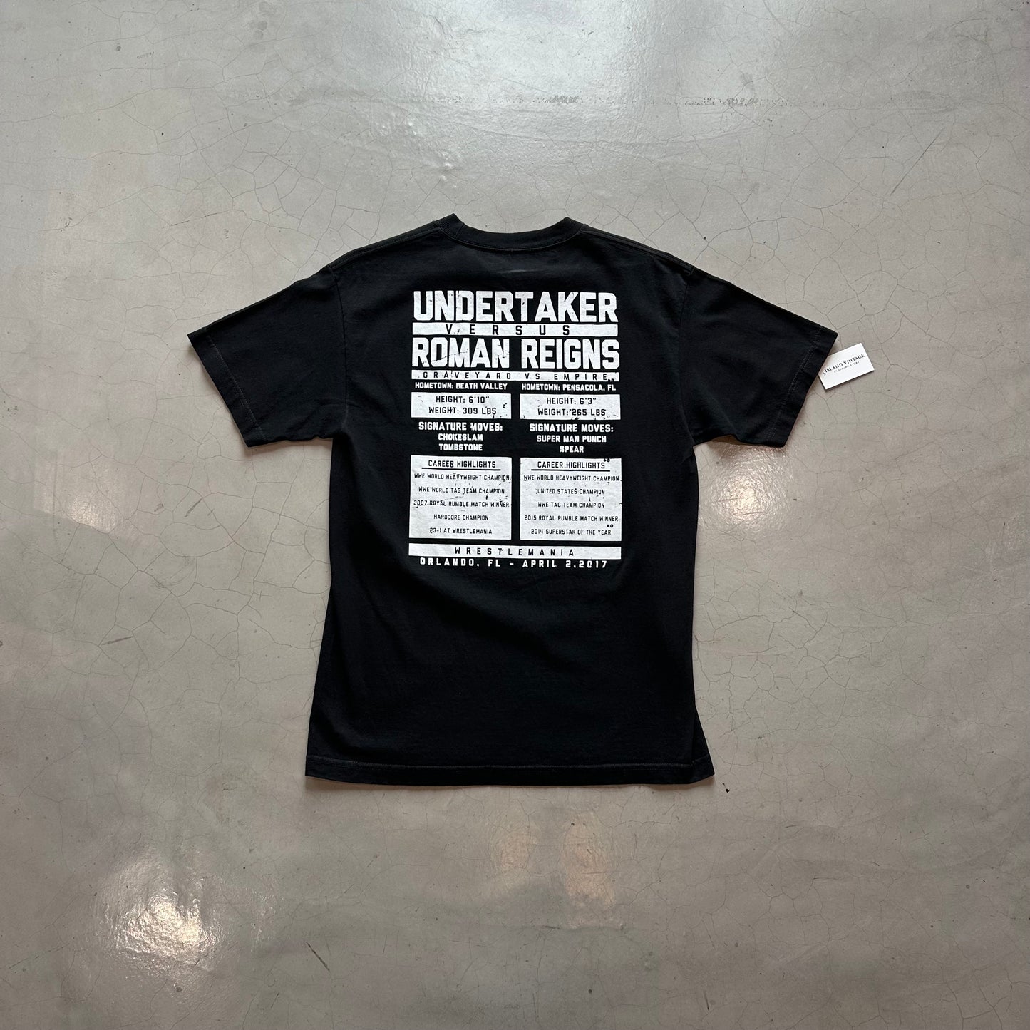 WWE Wrestelemania Taker vs Reigns T-Shirt