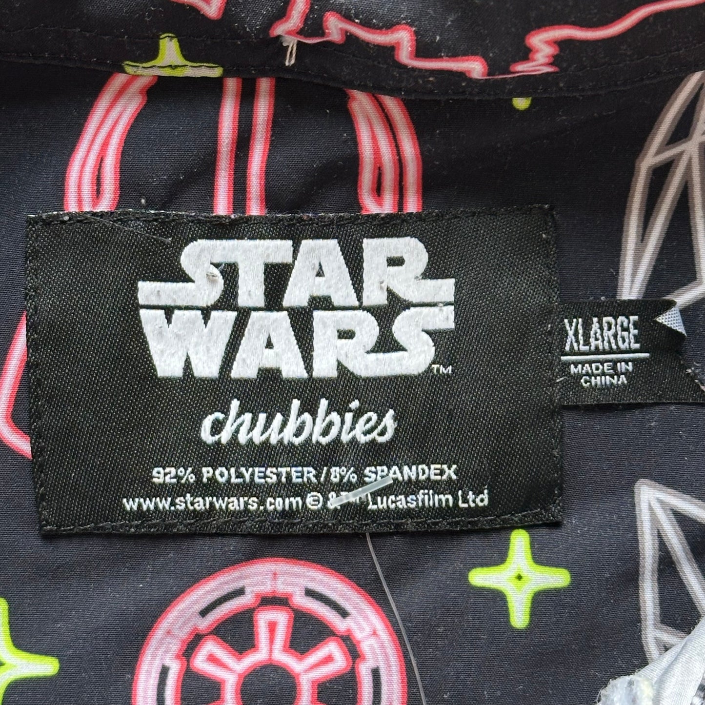 Star Wars Chubbies Beach Resort Shirt (Black)