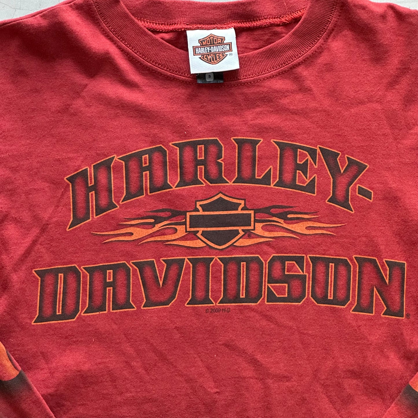 Harley Davidson 2009 El Paso Longsleeve Flames Shirt