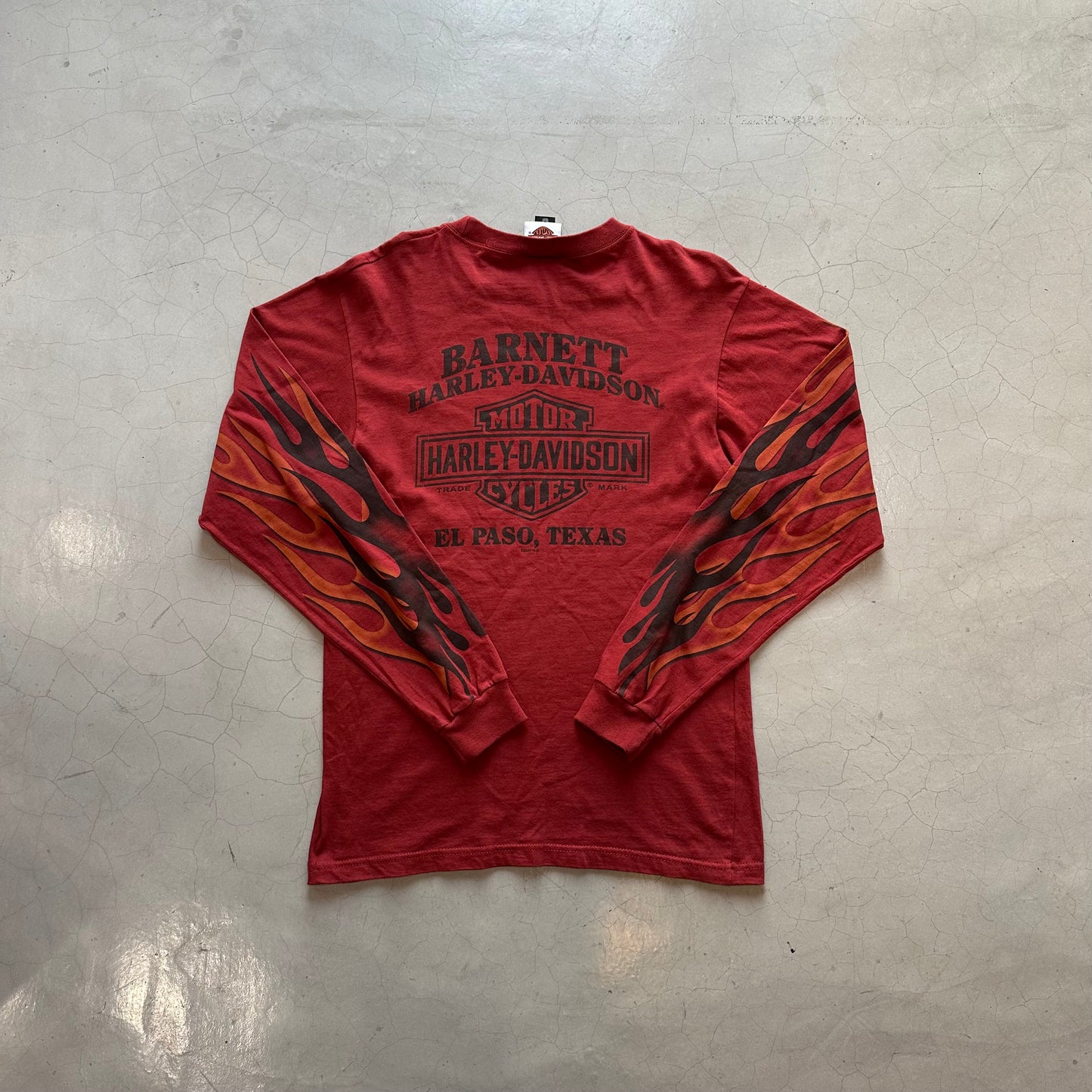 Harley Davidson 2009 El Paso Longsleeve Flames Shirt