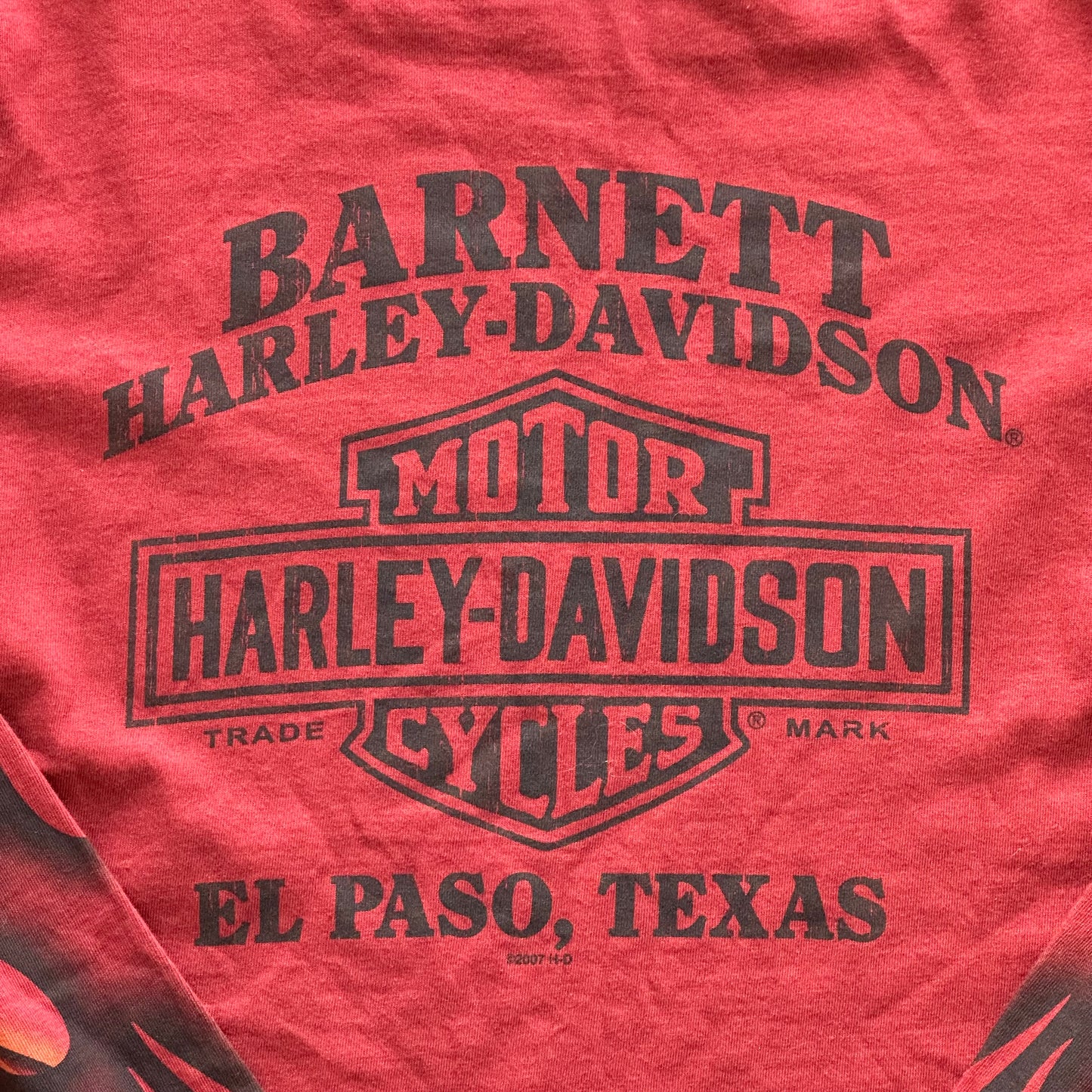 Harley Davidson 2009 El Paso Longsleeve Flames Shirt