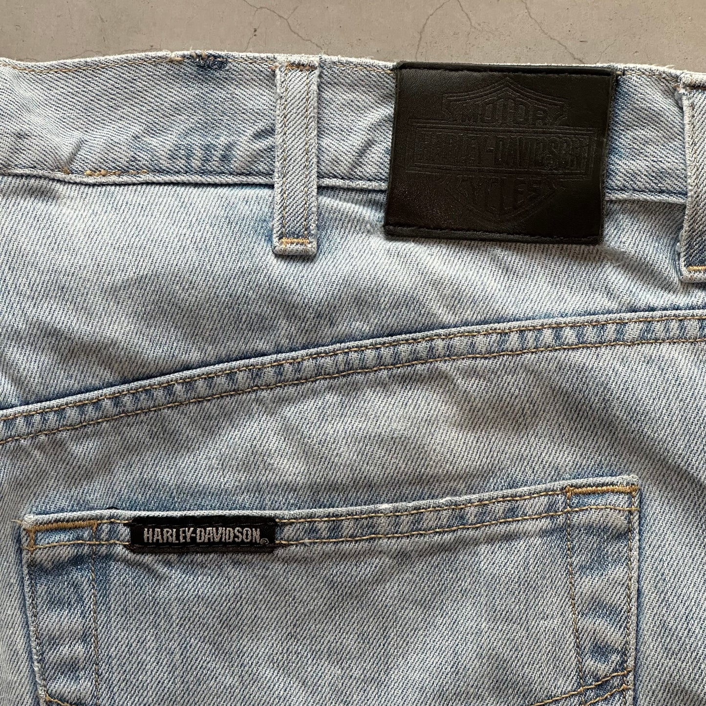 Vintage Y2K Harley Davidson Light Blue Jeans