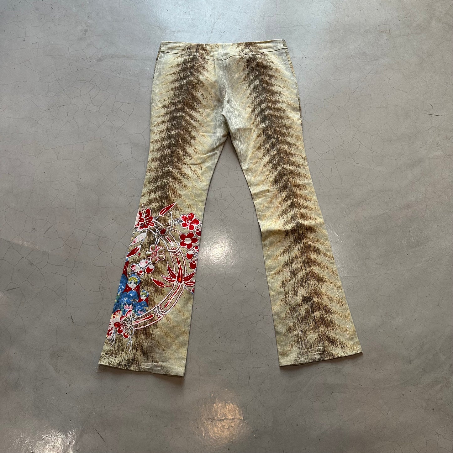 Vintage Y2K RARE Roberto Cavalli Angels Hippie Trousers