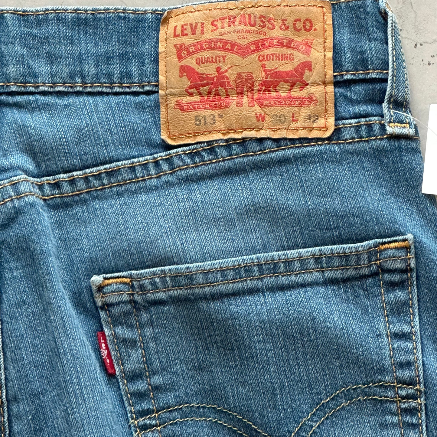 Levis 513 Blue Jeans