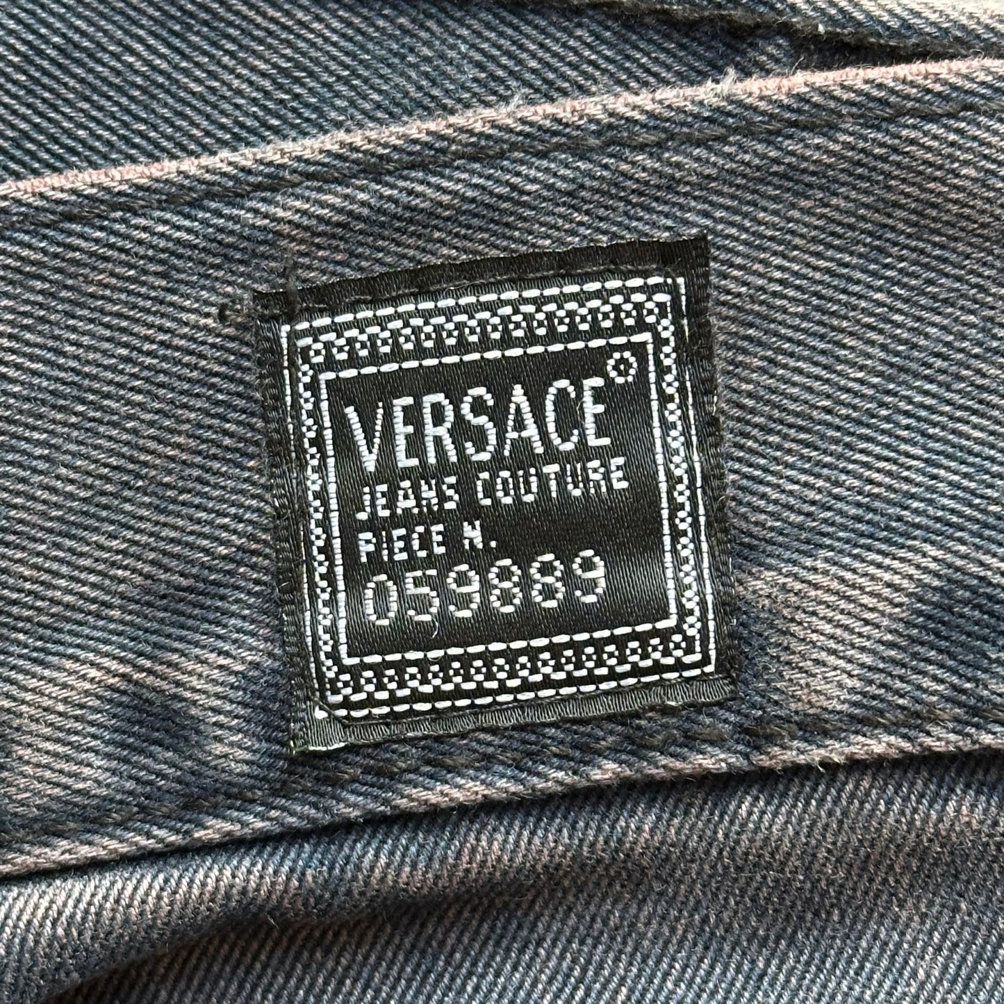 Vintage Versace Couture Black Jeans
