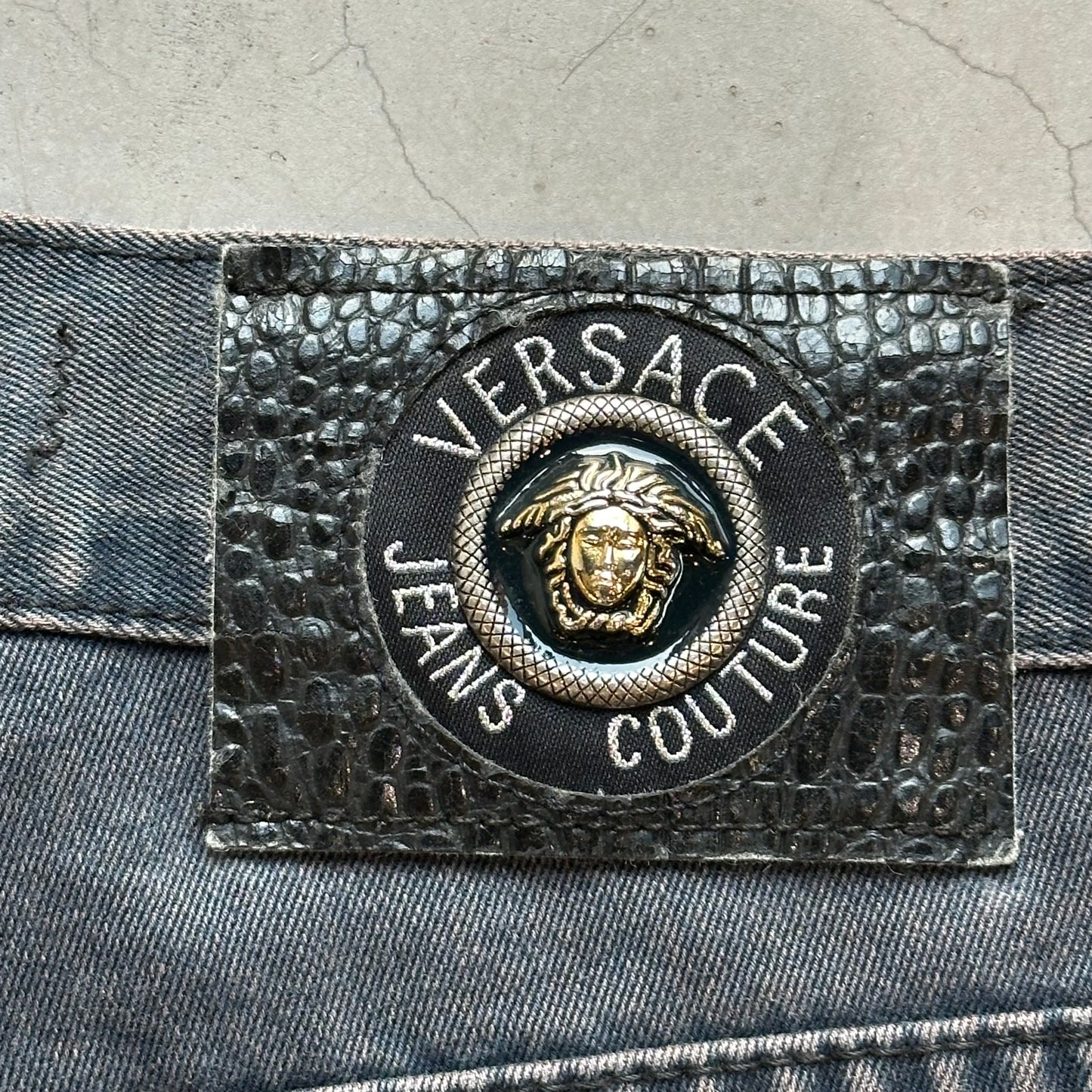 Vintage Versace Couture Black Jeans