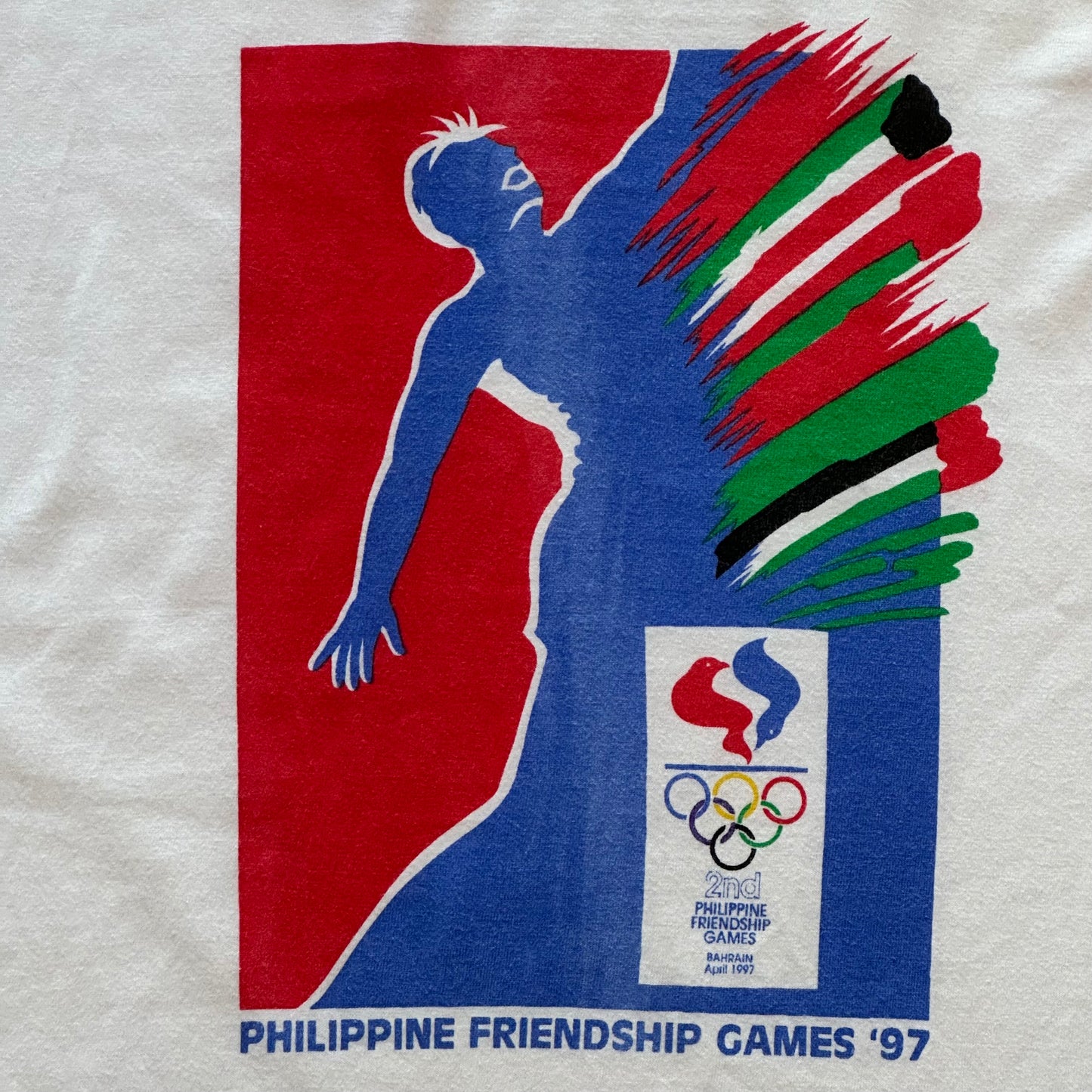Vintage 1997 Bahrain Philippine Friendship Games T-Shirt