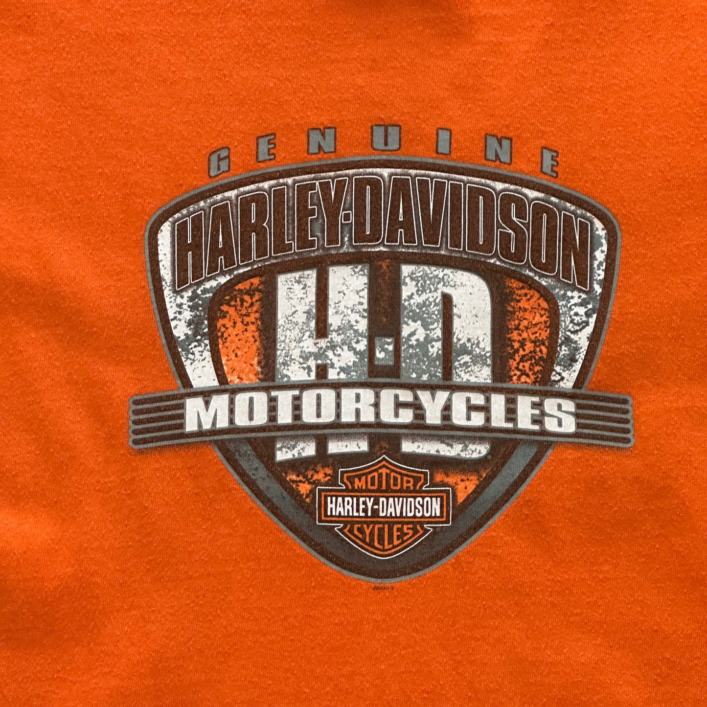 Vintage 2004 UAE Harley Davidson Orange T-Shirt
