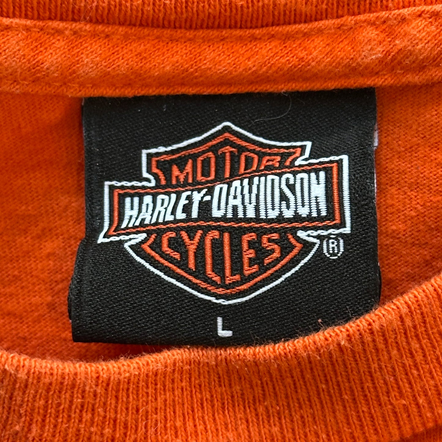 Vintage 2004 UAE Harley Davidson Orange T-Shirt
