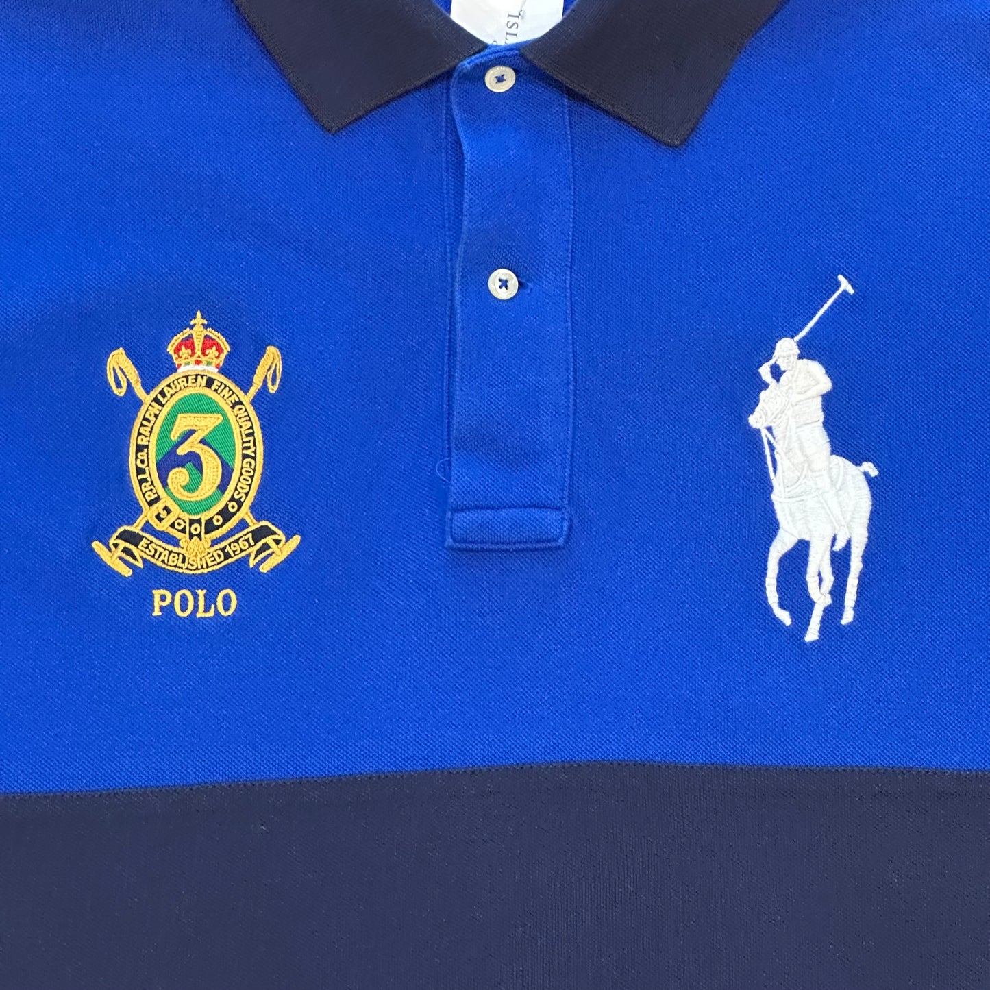 Ralph Lauren Blue Striped Polo