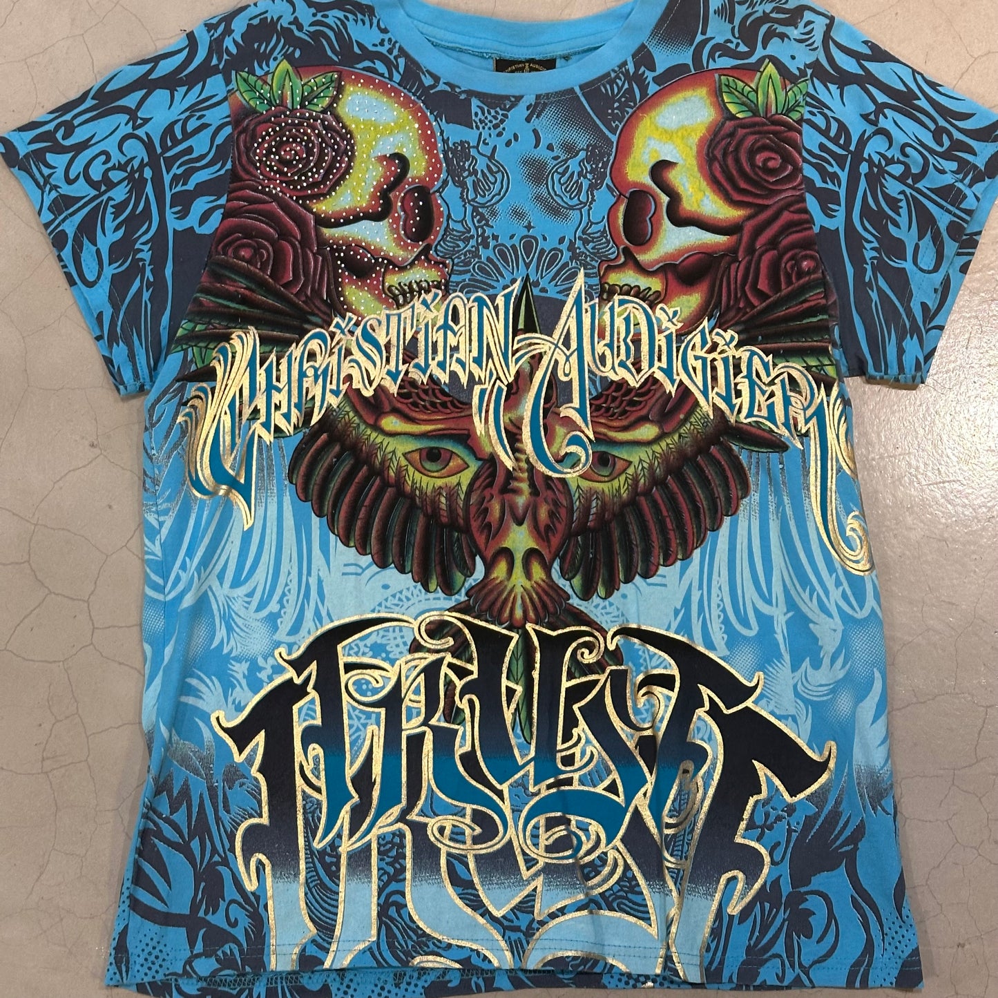 Vintage Christian Audigier Trust T-Shirt