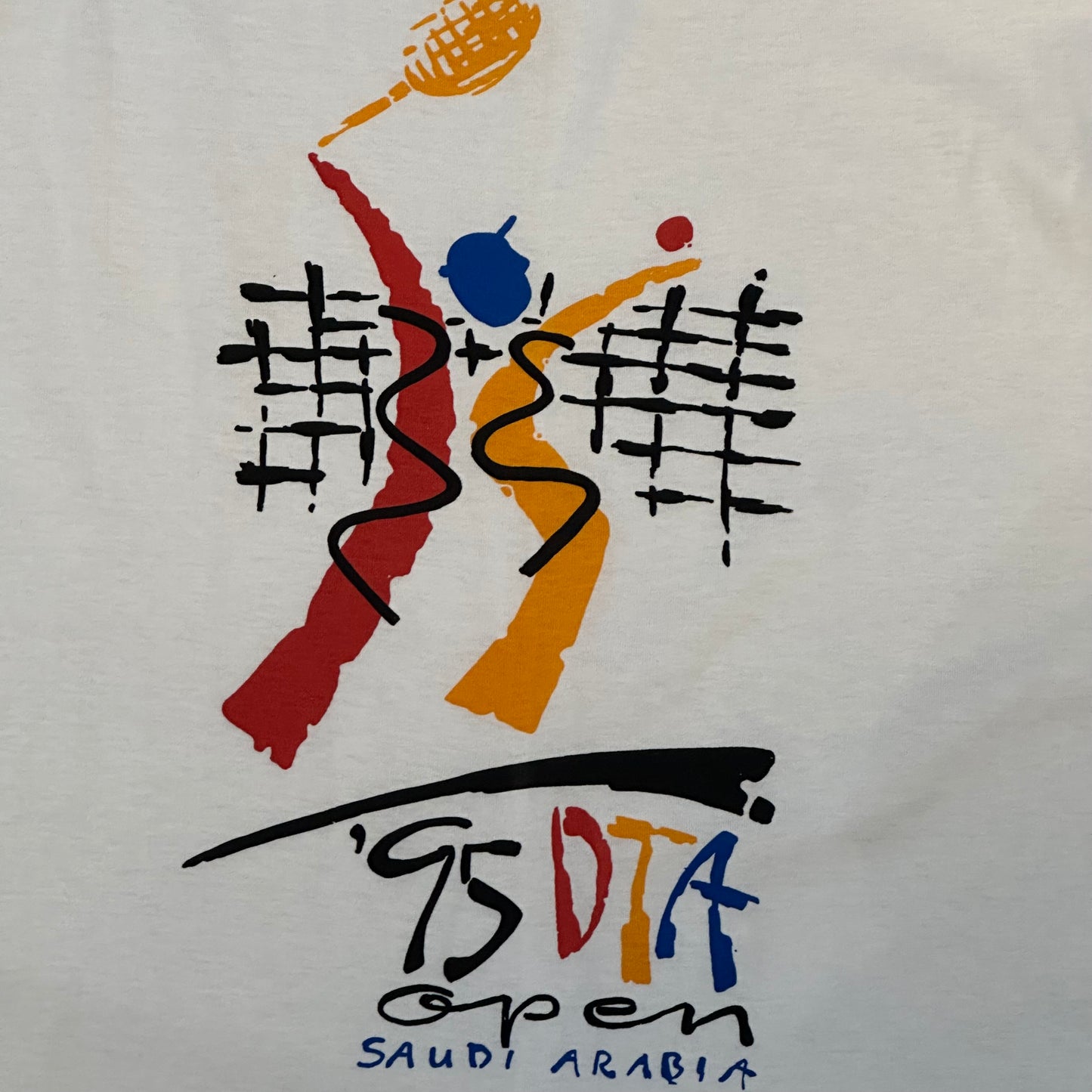Vintage 1995 Saudi Arabia DTA Tennis Open T-Shirt