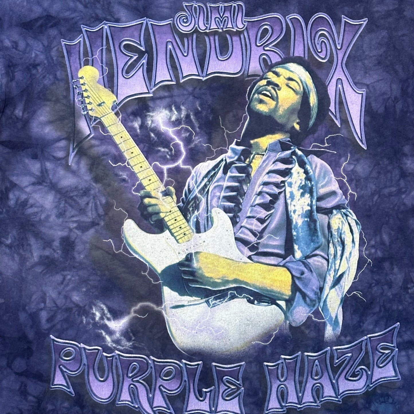 Vintage Liquid Blue Jimmy Hendrix Tie-Dye T-Shirt