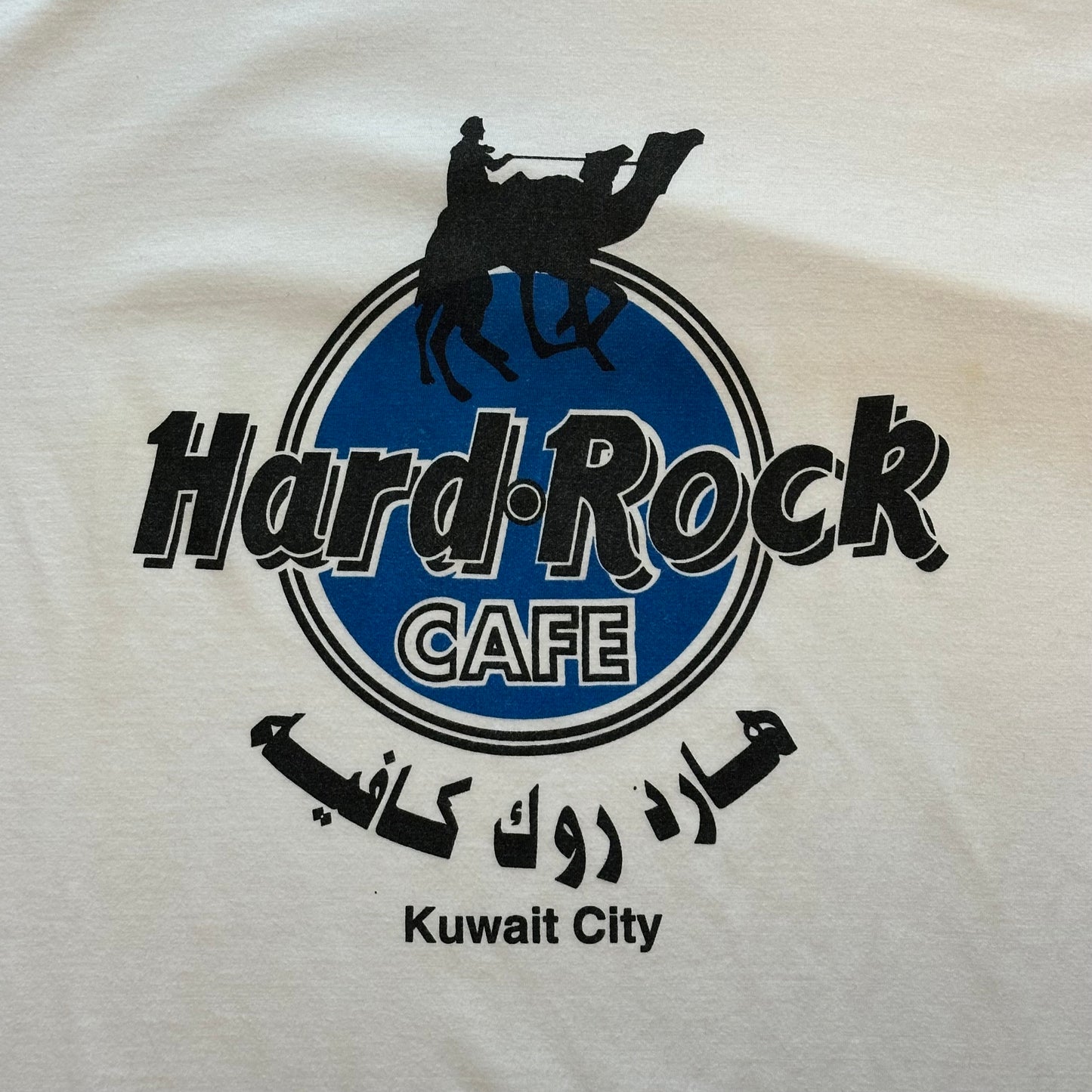 Vintage 90s Hard Rock Cafe Kuwait Camel T-Shirt