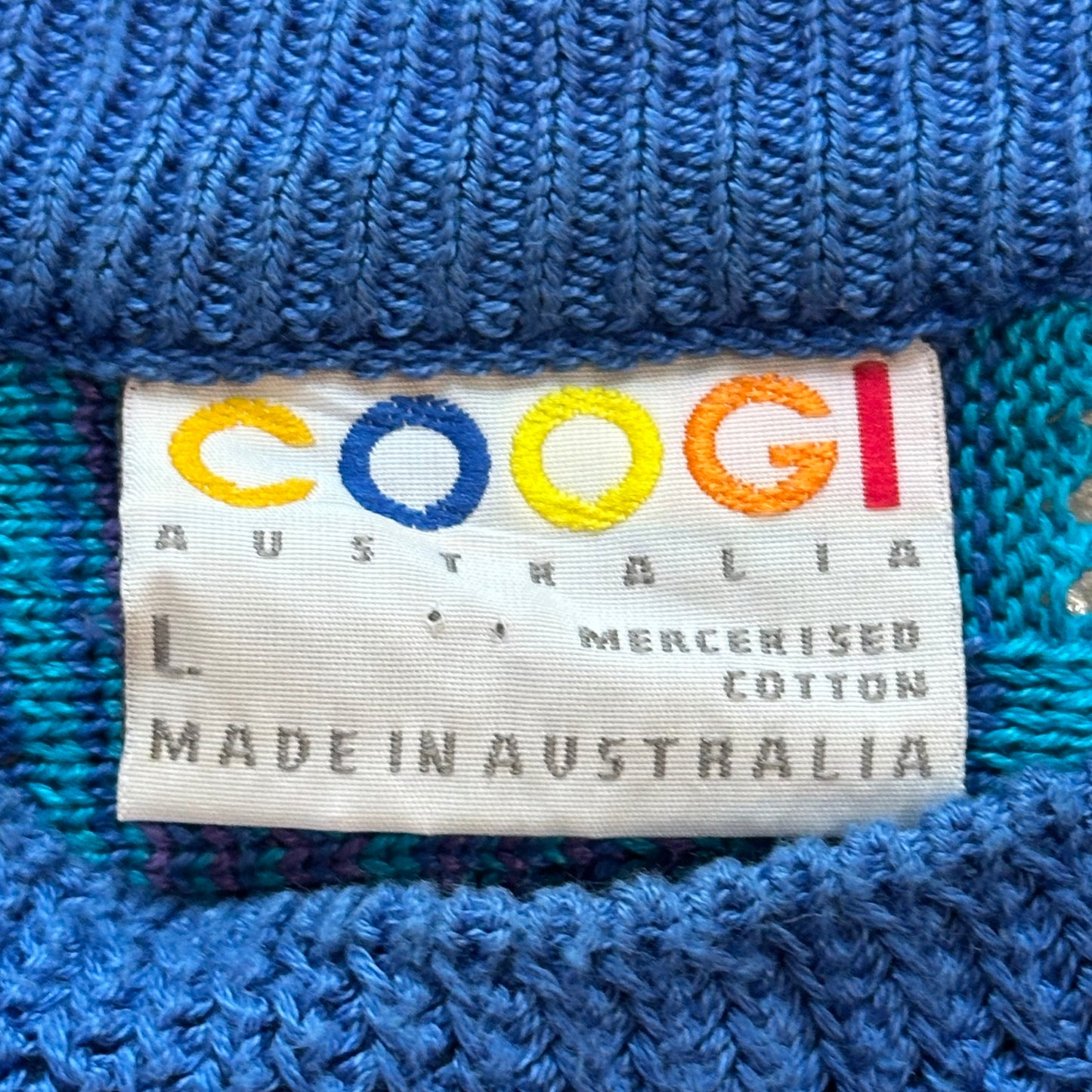 Vintage Coogi Blue Sweater
