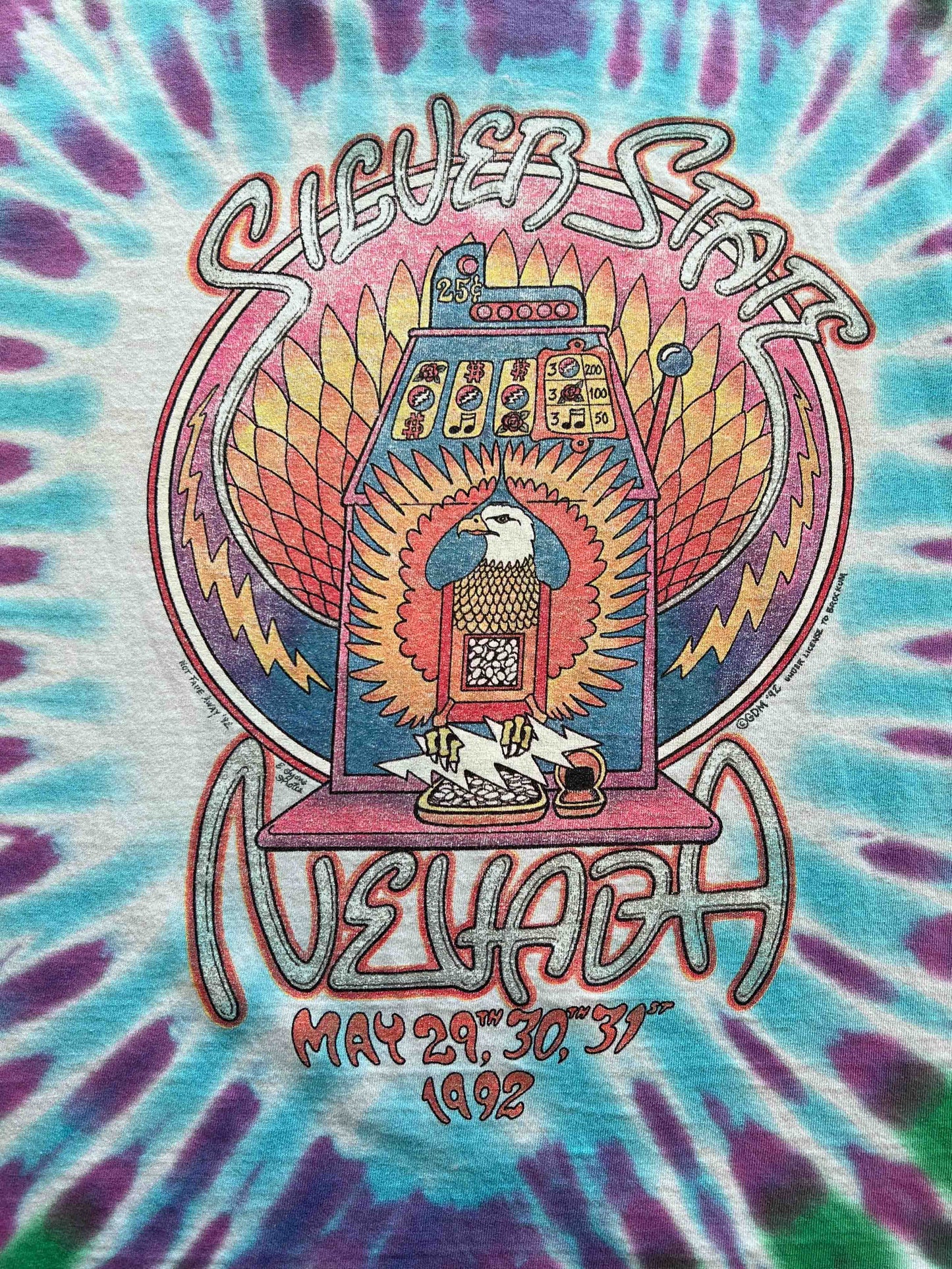 Vtg 1992 Grateful Dead Vegas Tour T-Shirt