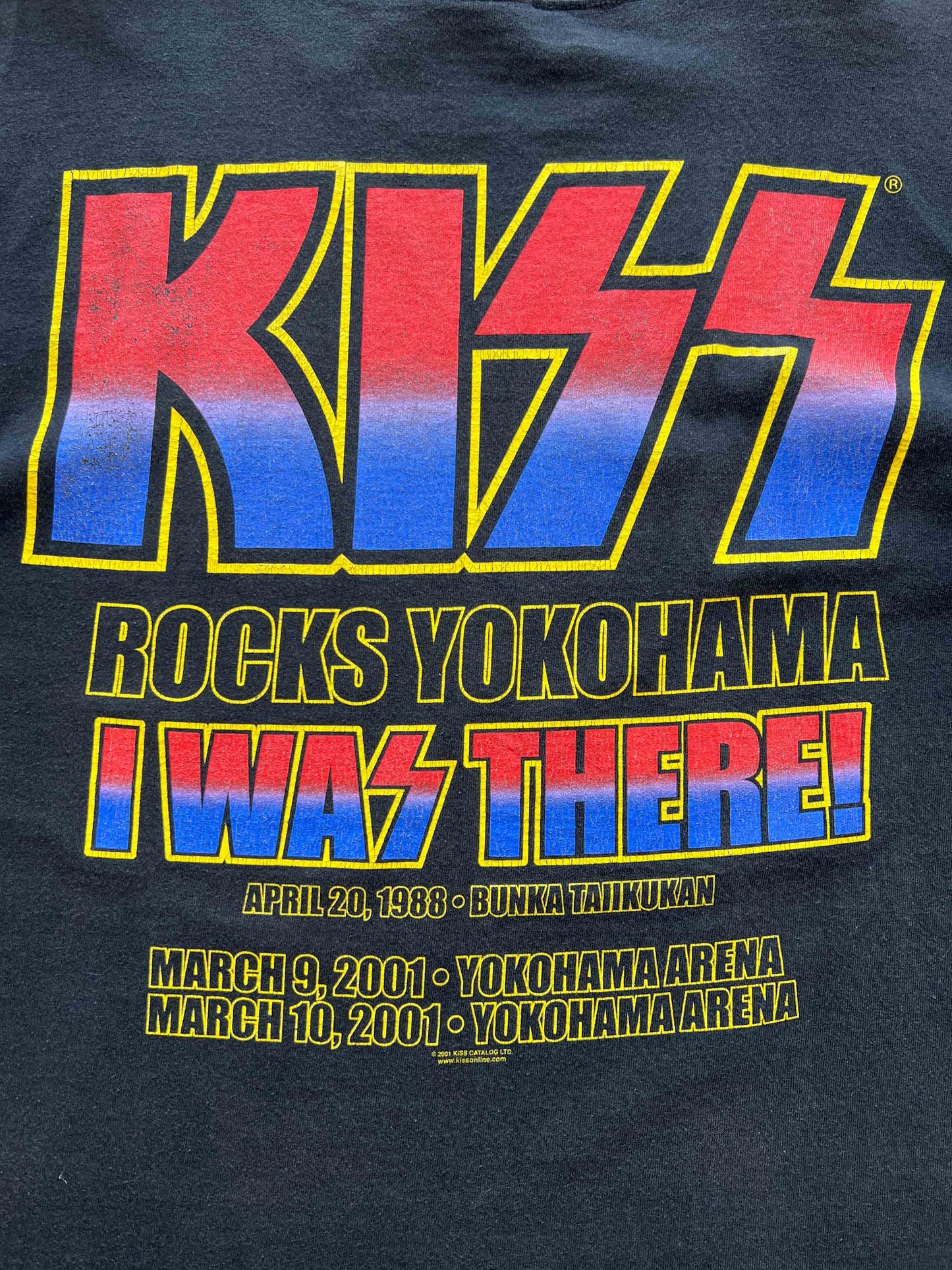 Vtg Kiss 2001 Yokohama T-Shirt