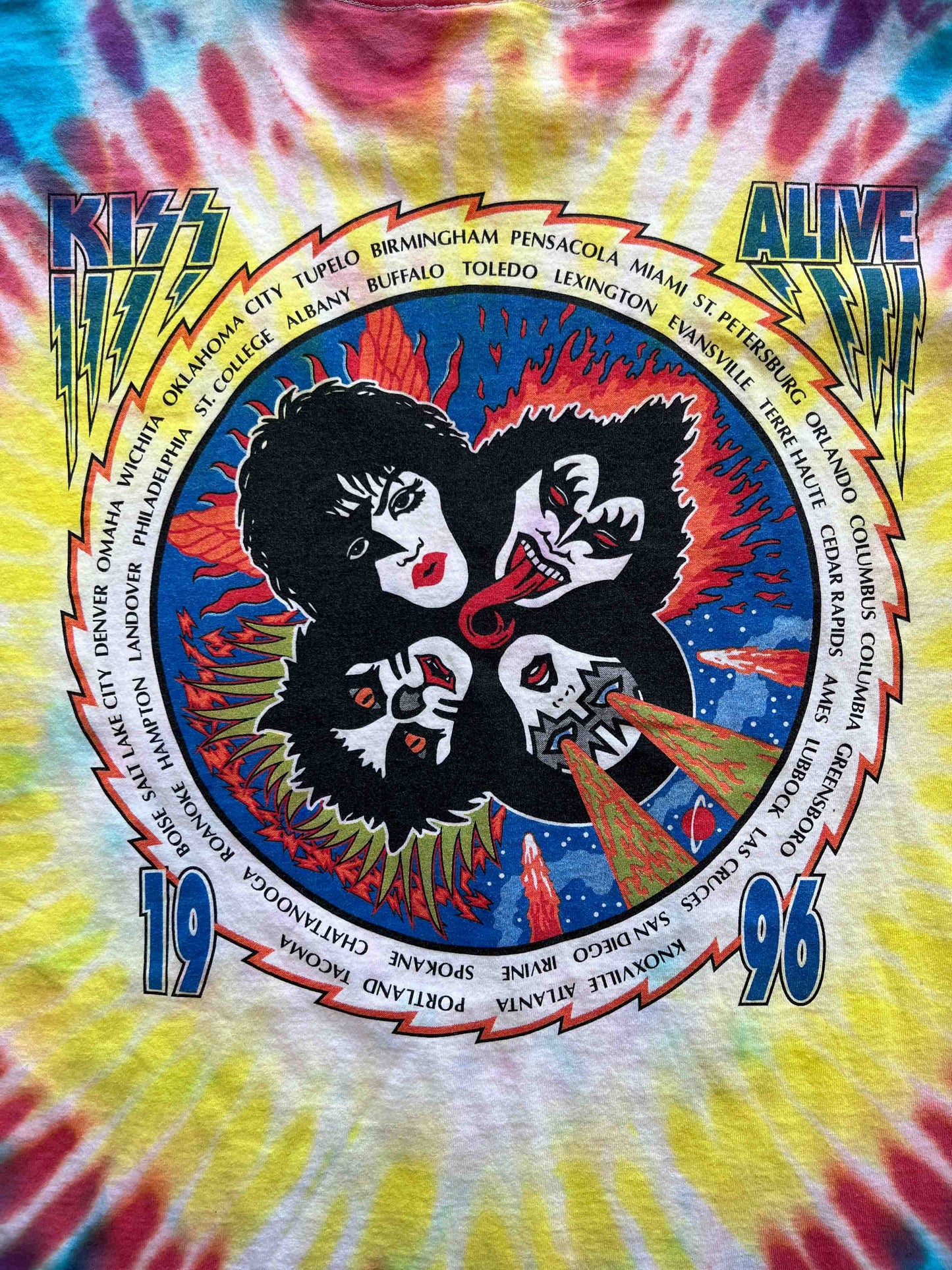 Vtg Kiss 1966 Reunion Tour T-Shirt