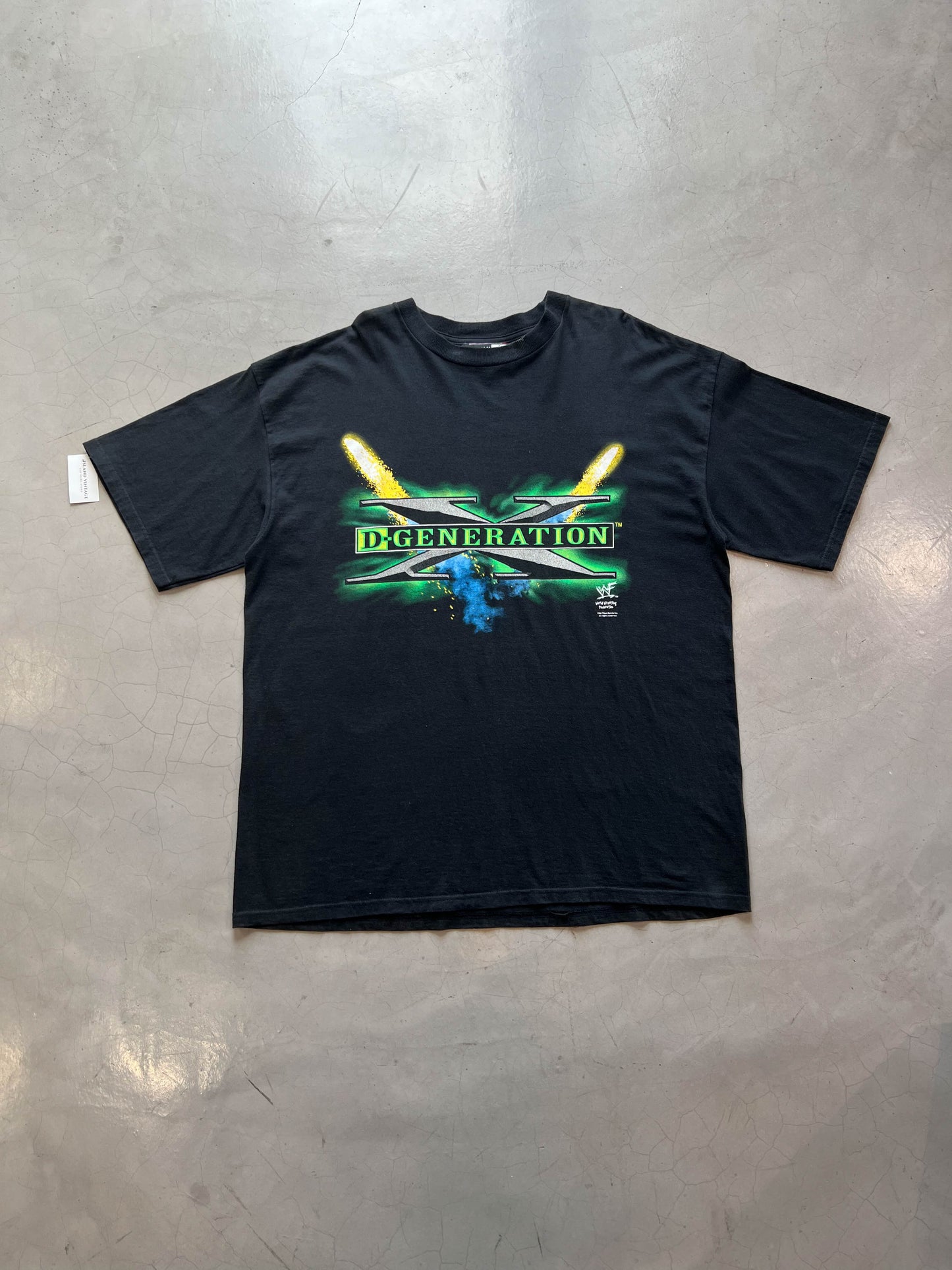 Vtg 1999 DX WWF T-Shirt (HHH, CHYNA, XPAC)