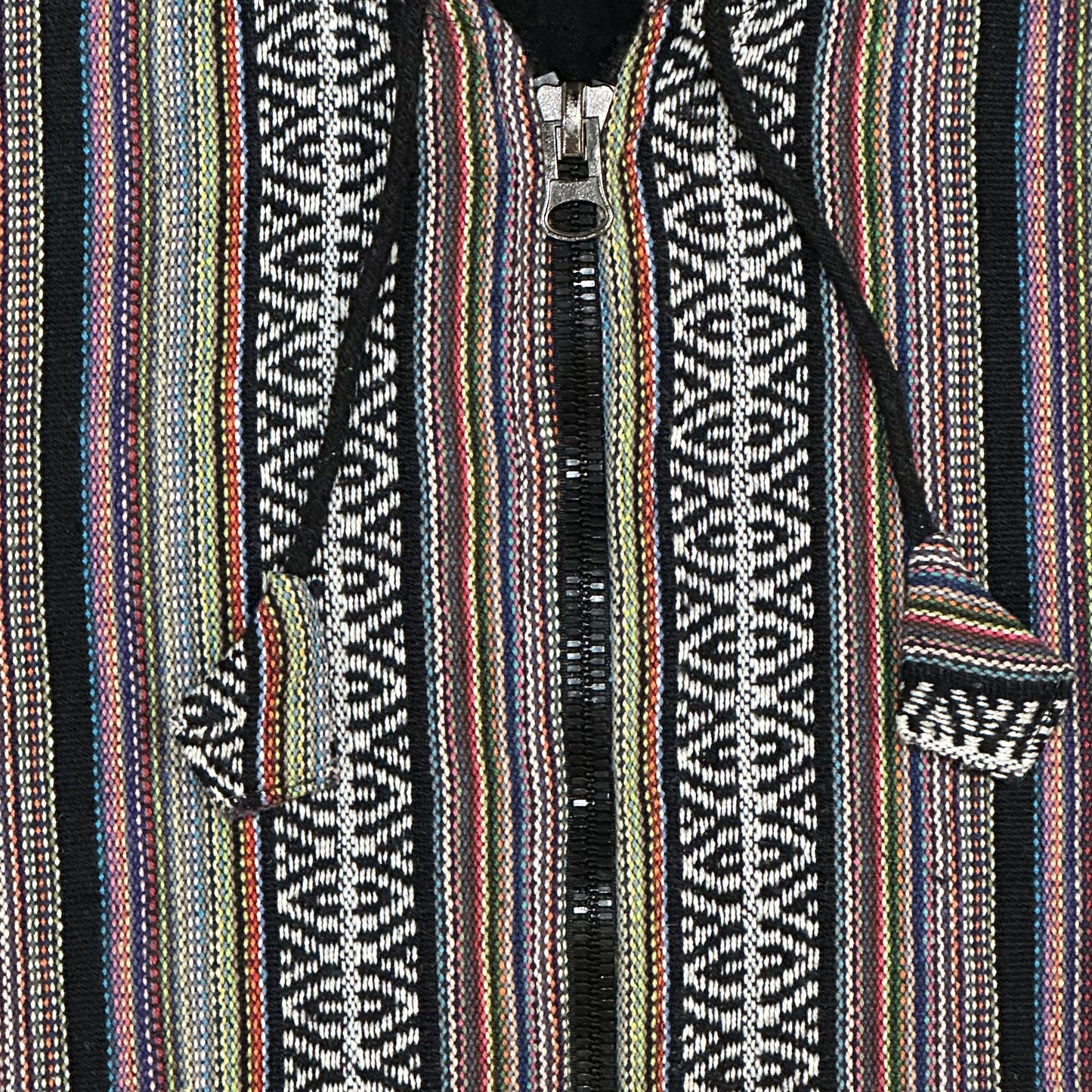 Vintage Y2K Poco Loco Hippie Oversized Zip-Up Hoodie