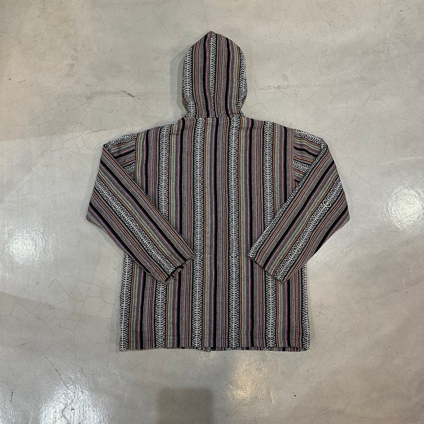 Vintage Y2K Poco Loco Hippie Oversized Zip-Up Hoodie