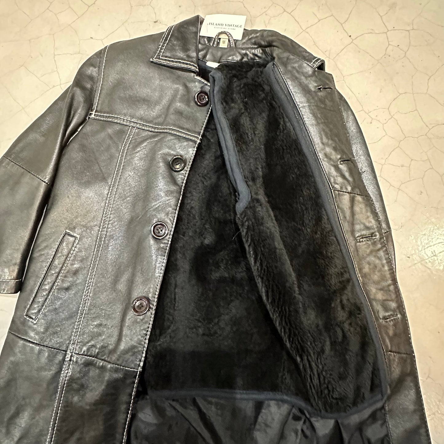 Toddlers Leather Jacket/Trench With removable inner layer.