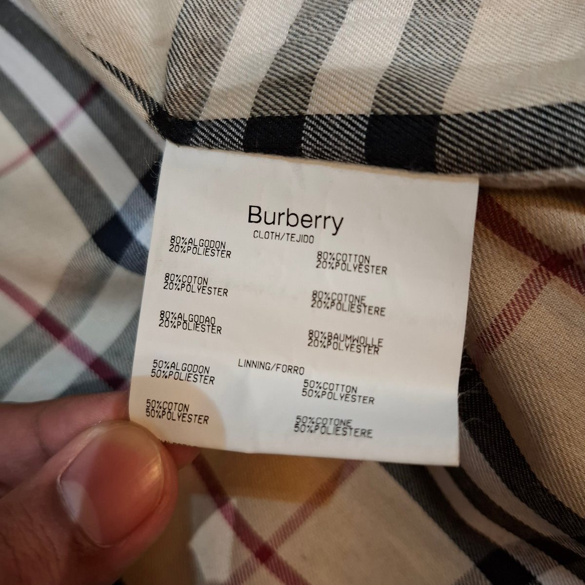 Vtg Burberry London Red Label Jacket