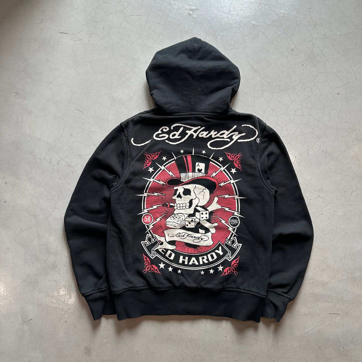 Ed Hardy Skull & Dice Hoodie