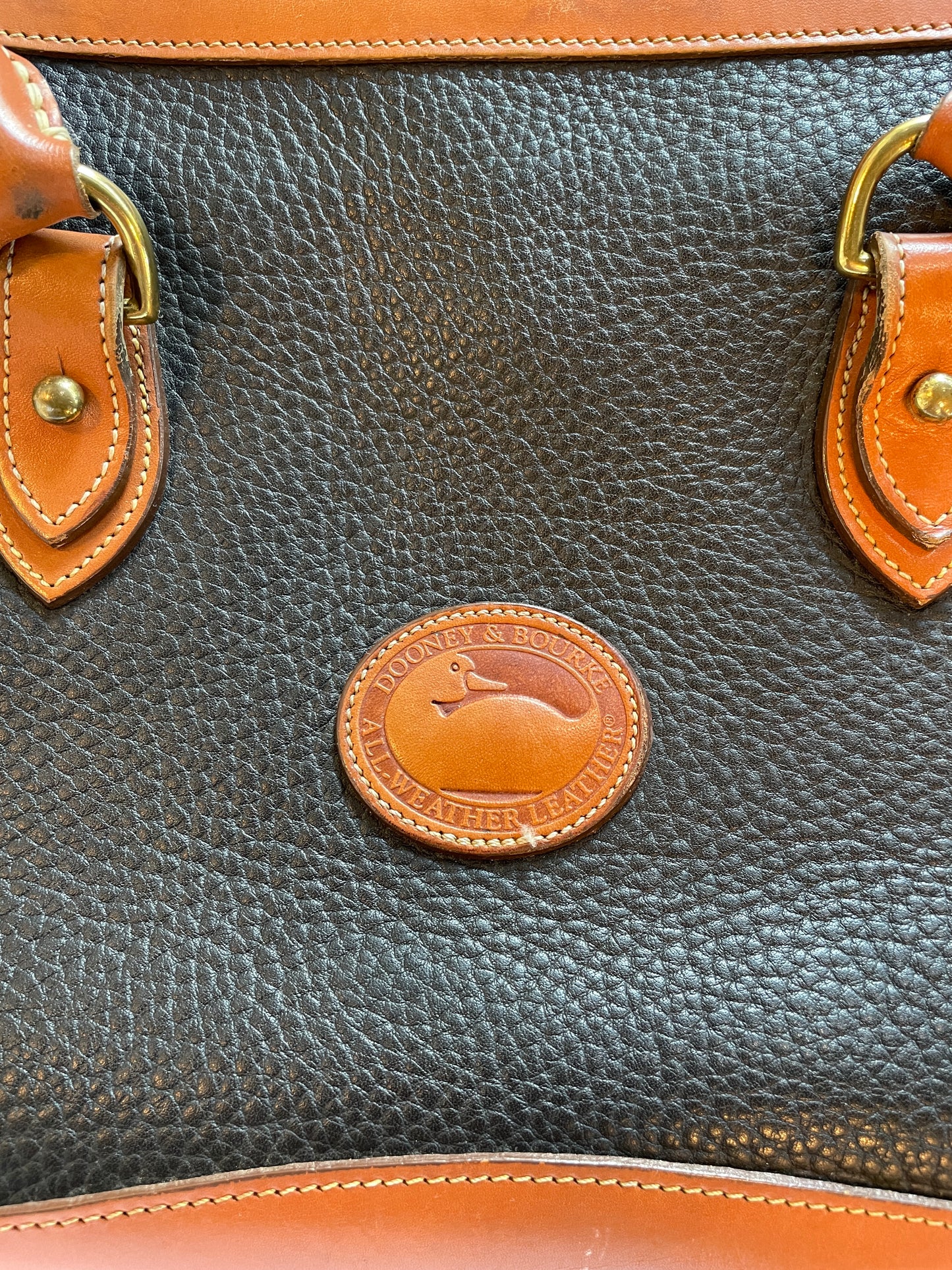 Vtg Dooney & Burke All Weather Leather Bag