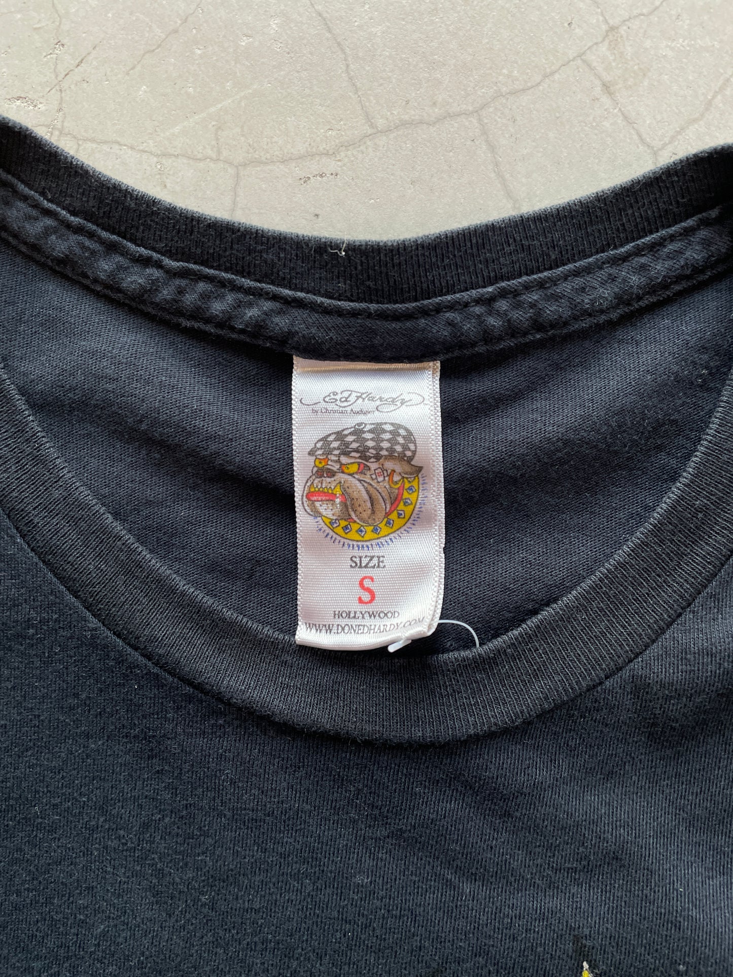 Y2K Ed Hardy Rhinestones Skull Top