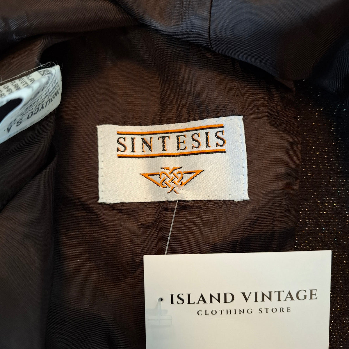 Vtg Sintesis Brown Cropped Jacket