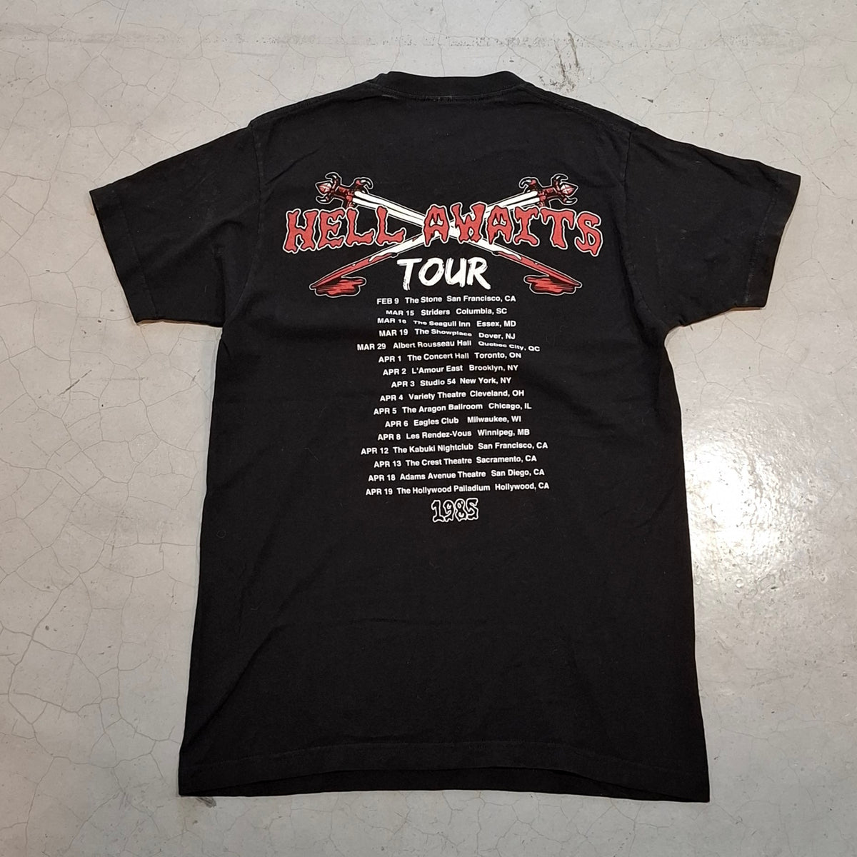 Slayer Hell Awaits Tour Tee