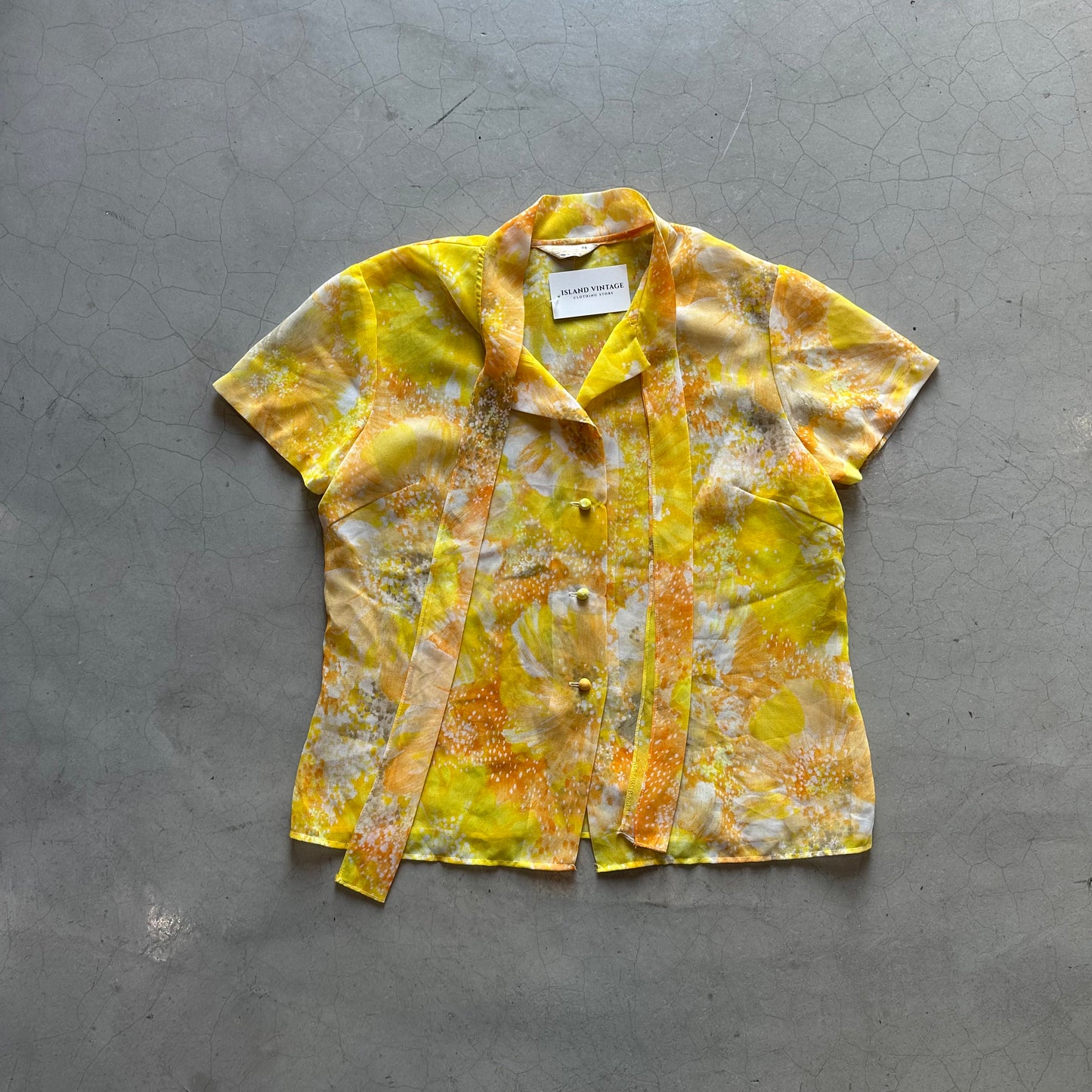 Vintage Japanese Flower Blouse
