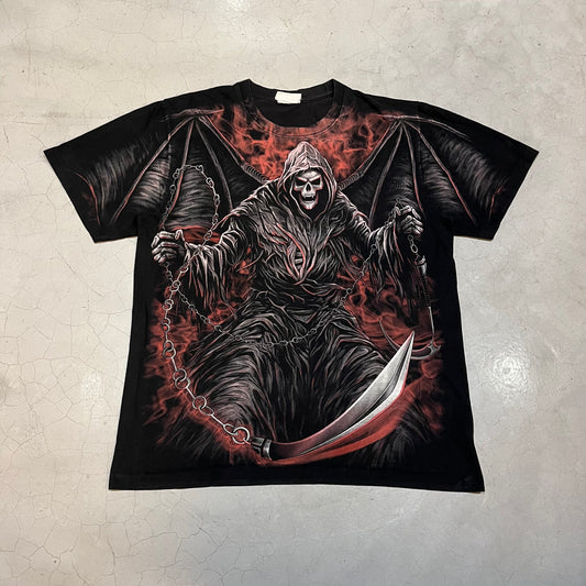 Y2K Grim Reaper AOP Tee (Red)