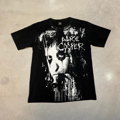 Vtg Alice Cooper All Over Print Tee